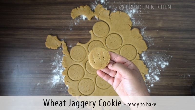 Wheat Jaggery Cookies 