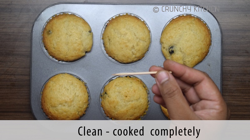 Eggless Blueberry muffins
