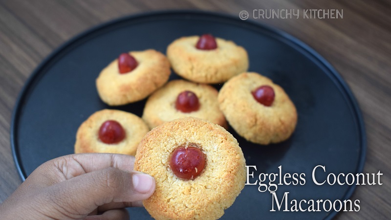 Eggless Coconut Macaroons 