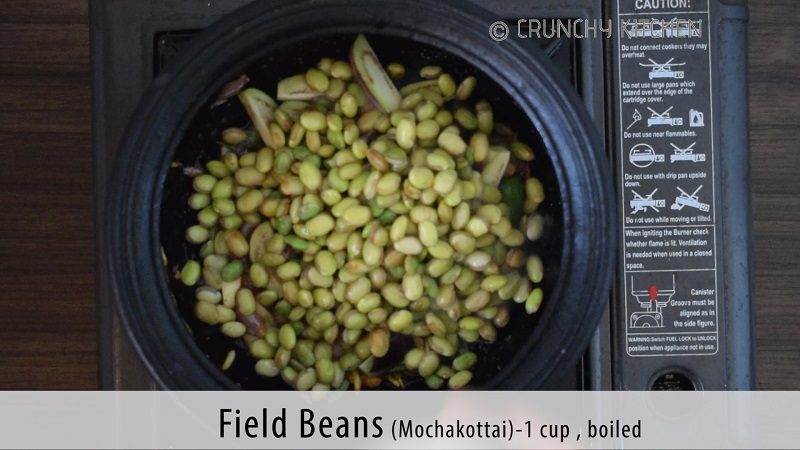Field Beans Dry Fish Curry 