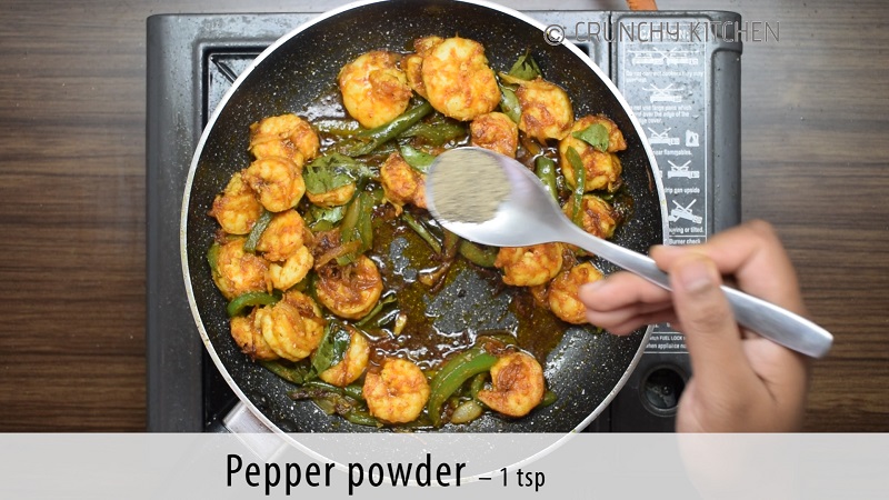 Prawn Pepper Fry 