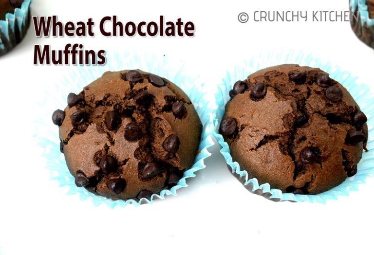 Whole wheat chocolate muffins recipe Healthy chocolate chip muffins
