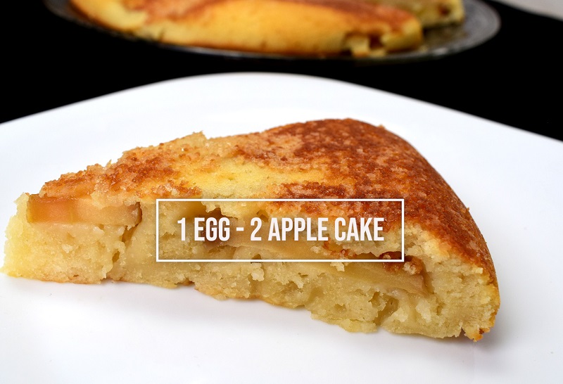 1 Egg - 2 Apple cake
