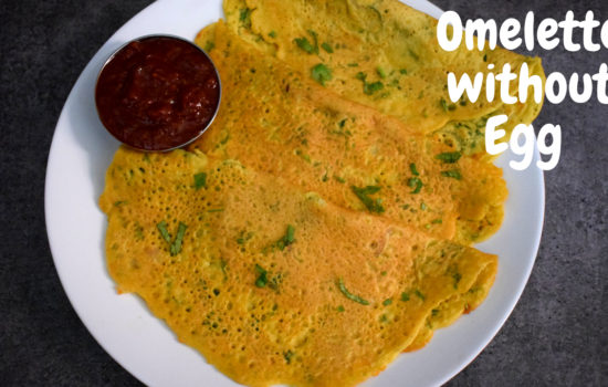 Omelette without Egg Recipe | Vegetable Omelette Recipe