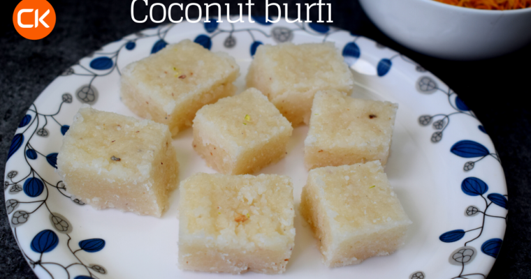 Coconut Burfi |Nariyal Barfi |How to make Thengai Burfi